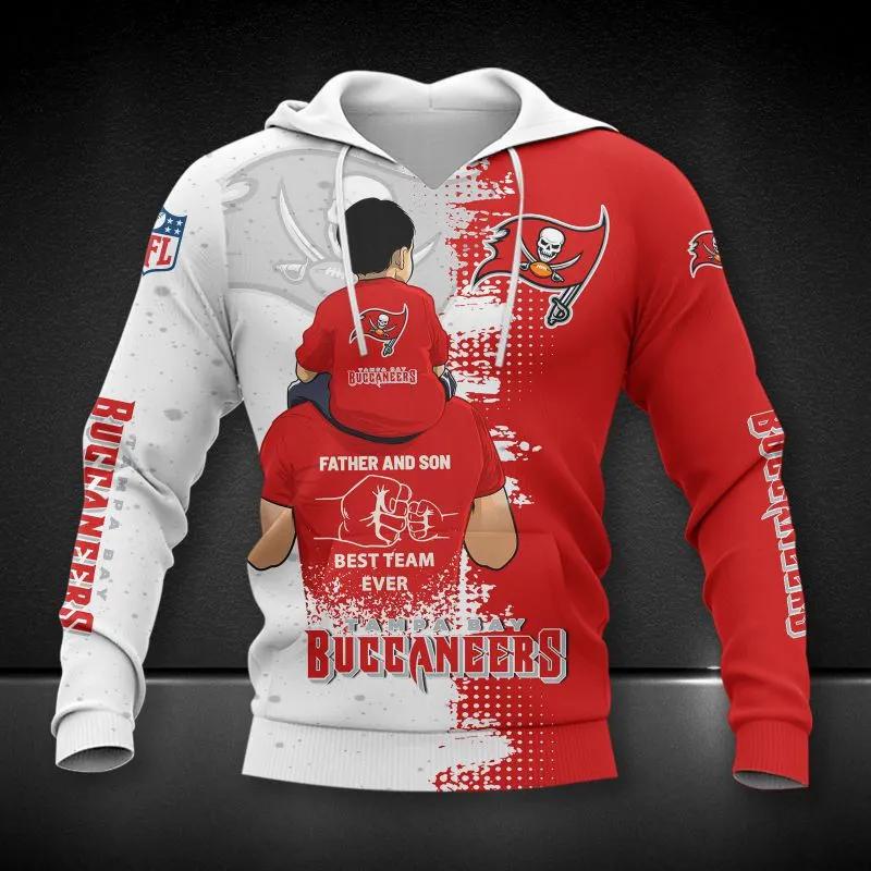 Tampa Bay Buccaneers Dad And Son NFL 3D All Over Print Hoodie
