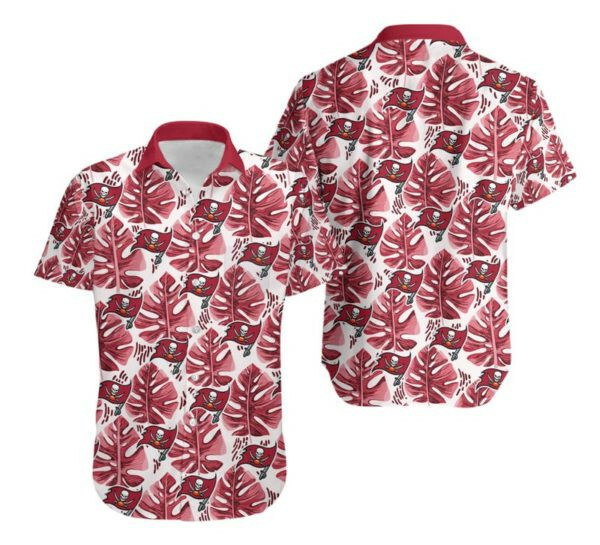 Tampa Bay Buccaneers Football Hawaiian Shirt Tropical Aloha Button Up