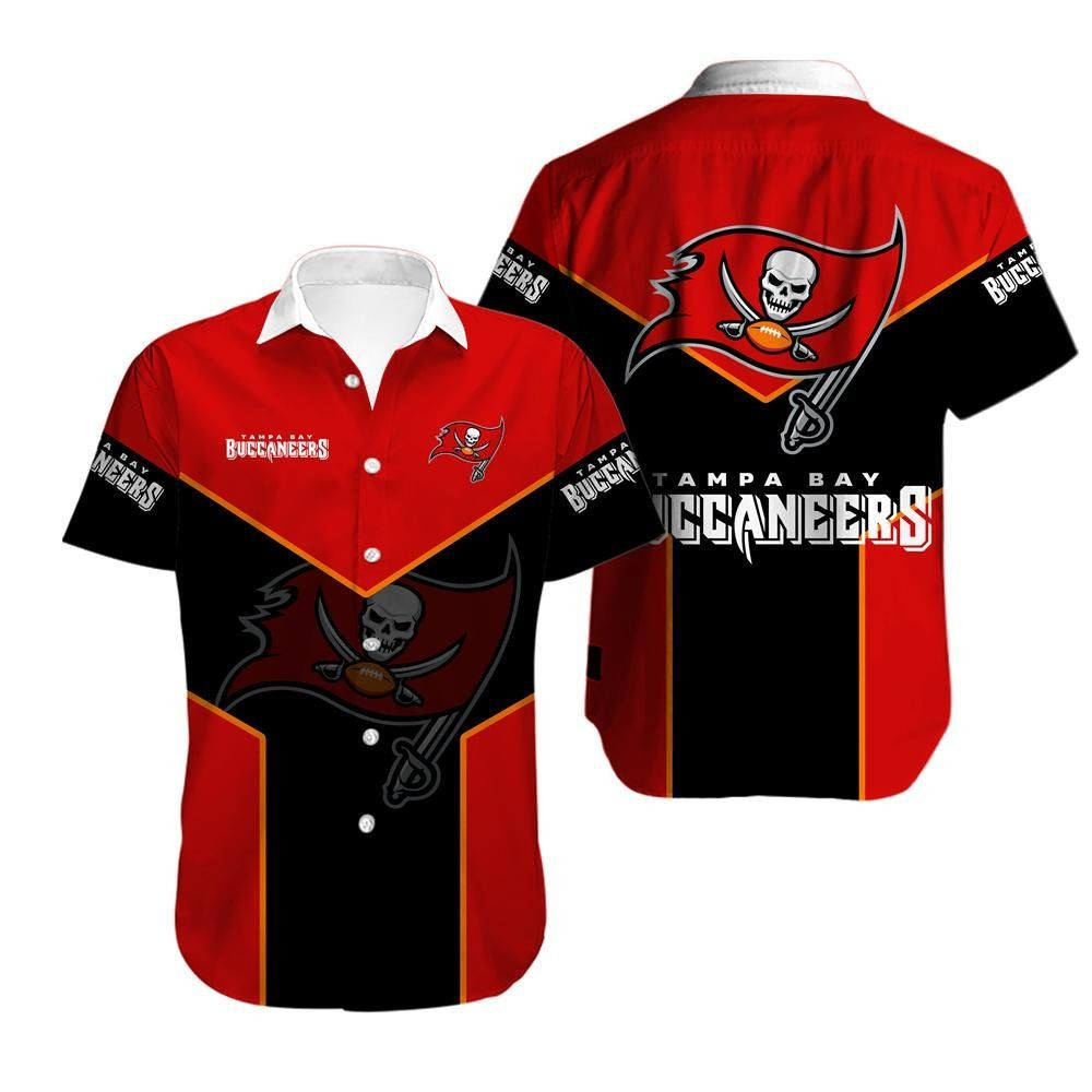 Tampa Bay Buccaneers Hawaiian Shirt Tropical Aloha Button Up