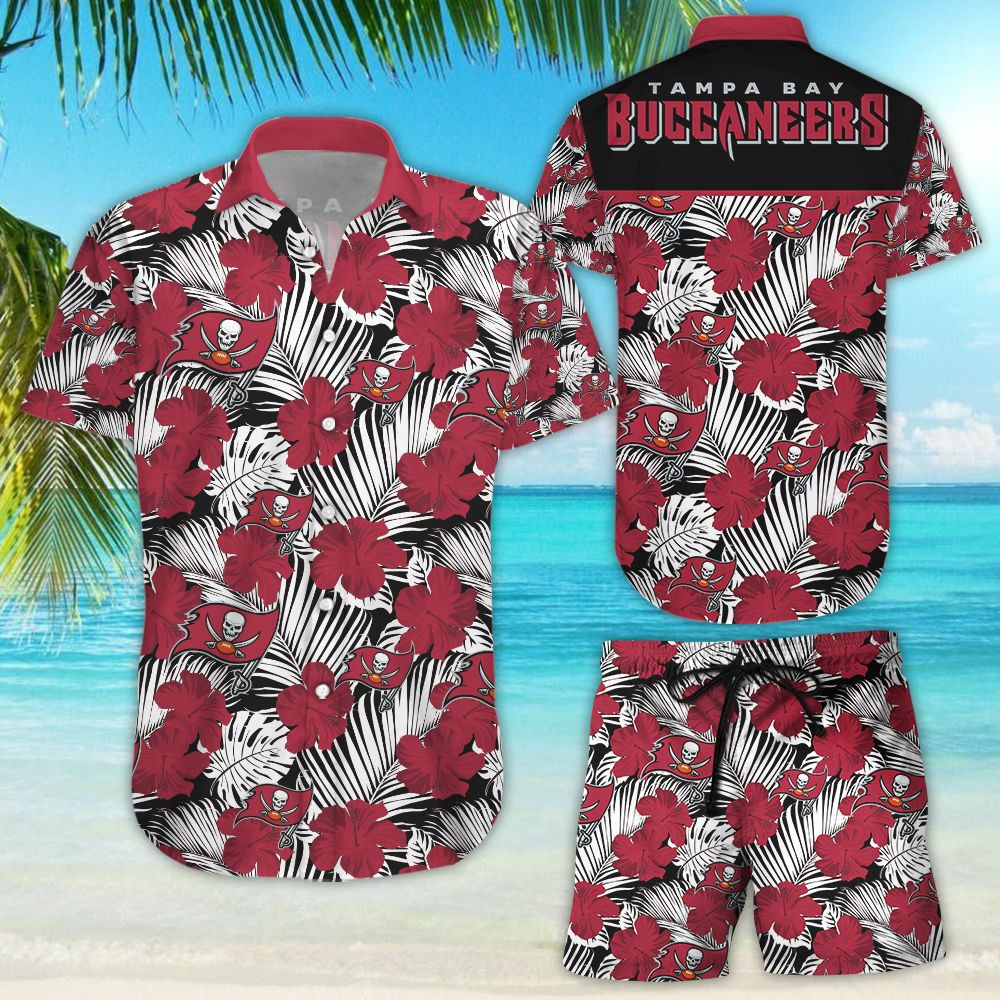 Tampa Bay Buccaneers Hawaiian Shirt Tropical Aloha Button Up