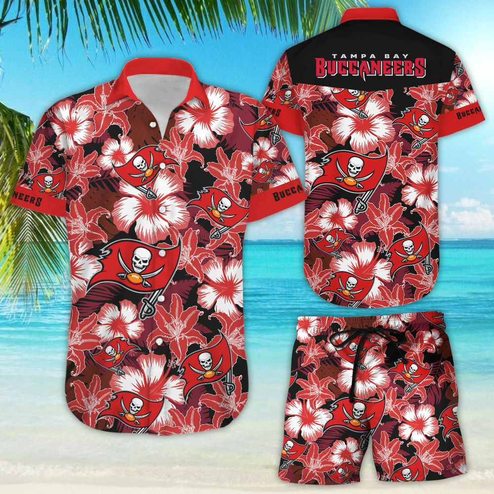 Tampa Bay Buccaneers Hawaiian Shirt Tropical Aloha Button Up