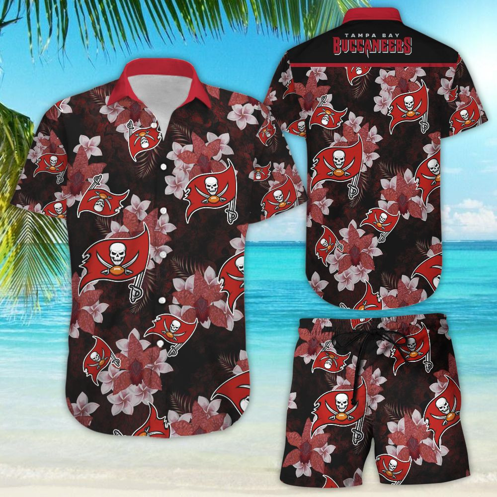 Tampa Bay Buccaneers Hawaiian Shirt Tropical Aloha Button Up