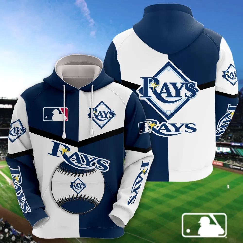 Tampa Bay Rays 3D MLB All Over Print Hoodie