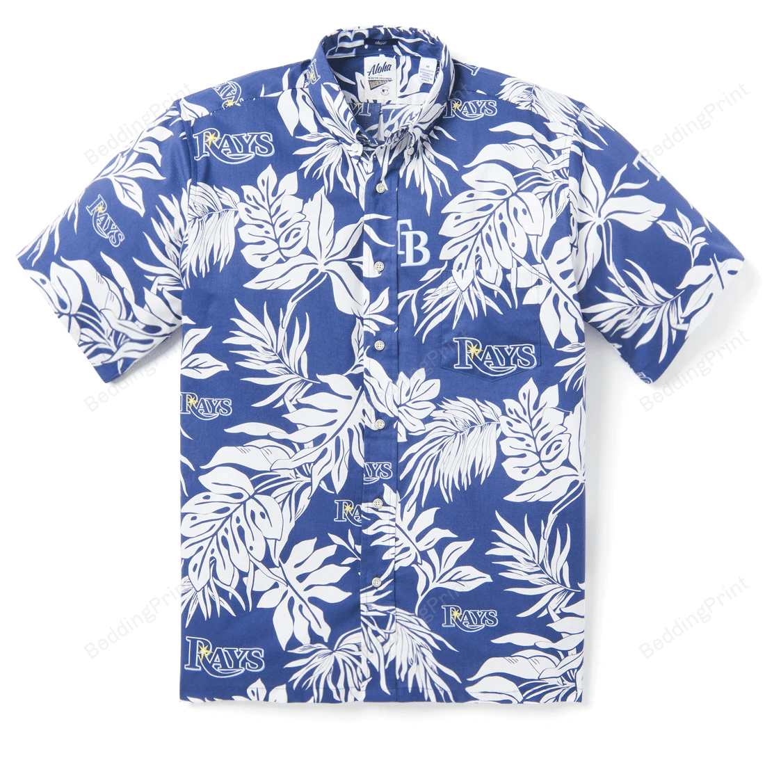 Tampa Bay Rays Aloha Mlb Hawaiian Shirt Tropical Aloha Button Up