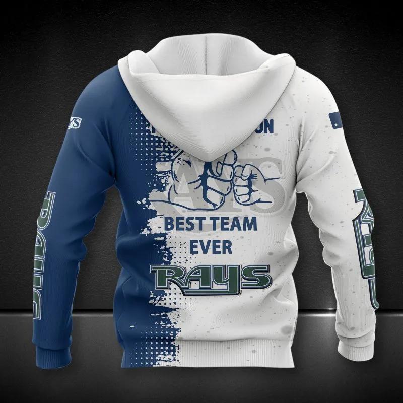 Alternative view of Tampa Bay Rays Dad And Son MLB All Over Print Hoodie