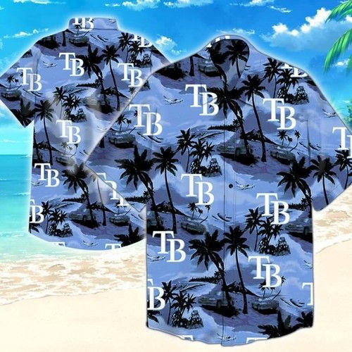 Tampa Bay Rays Hawaiian Shirt Tropical Aloha Button Up