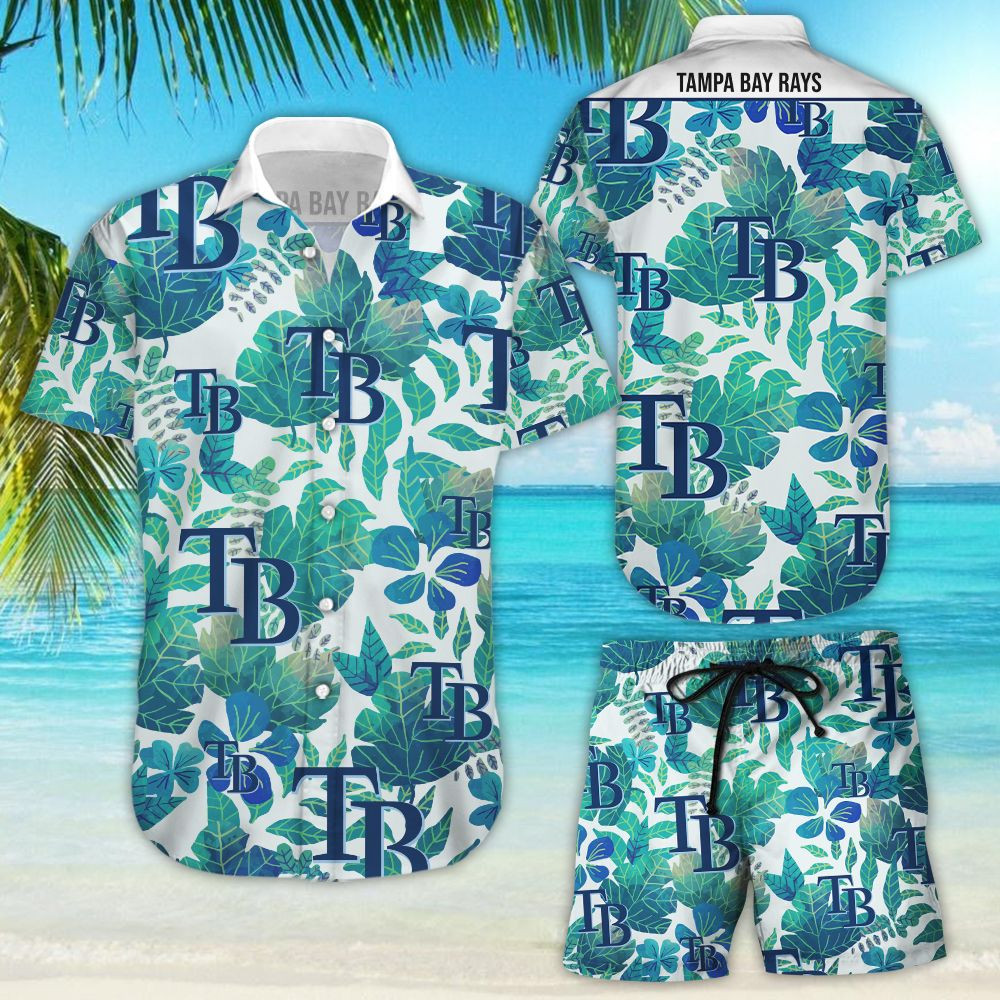 Tampa Bay Rays Hawaiian Shirt Tropical Aloha Button Up