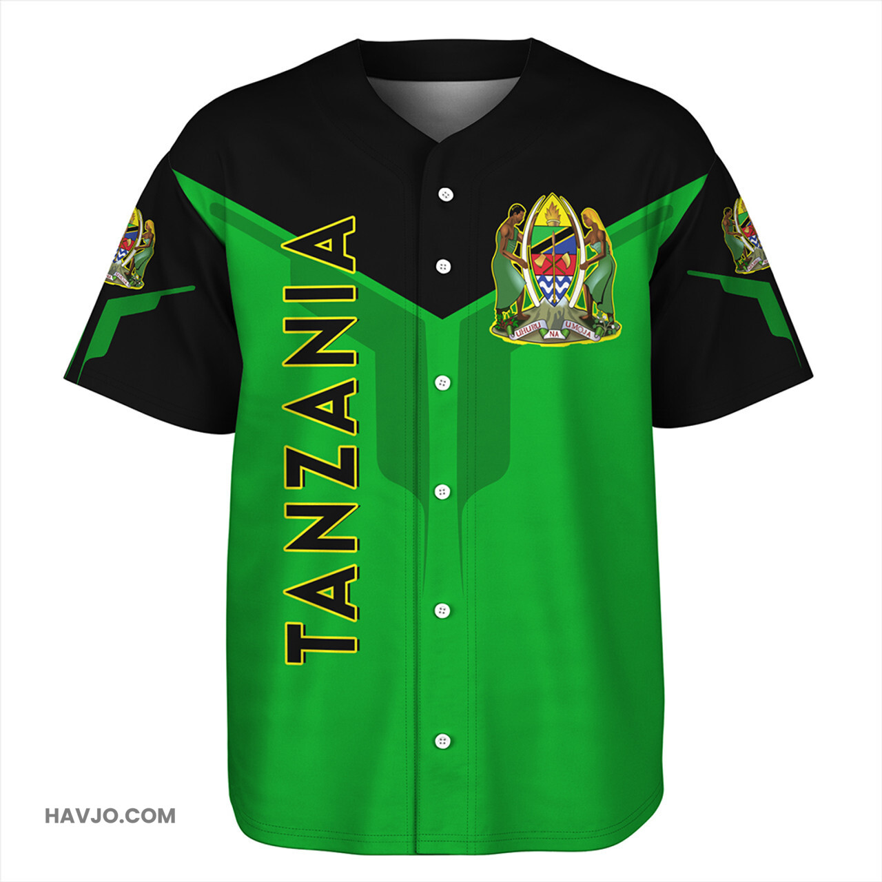 Tanzania Arrow Style Baseball Jersey