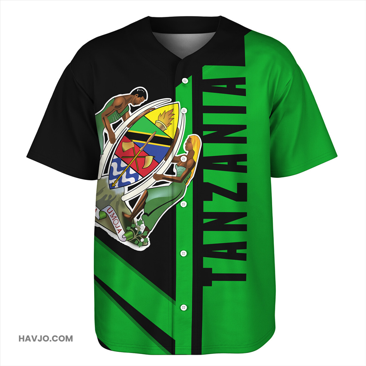 Tanzania Casual Style Baseball Jersey