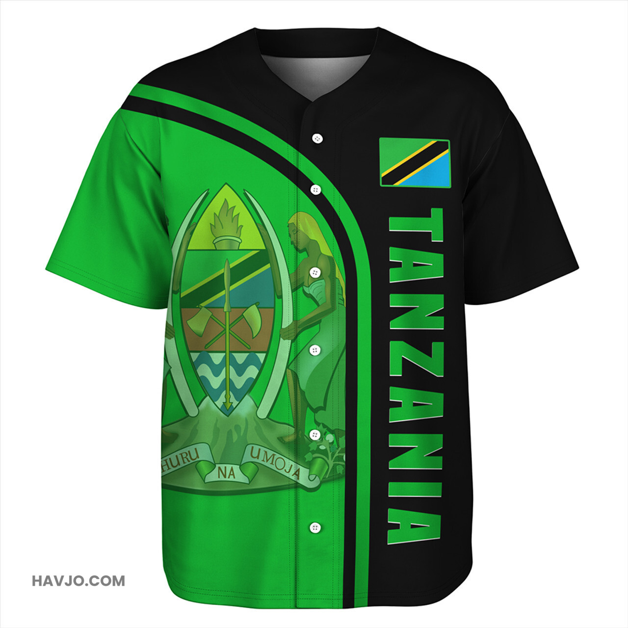 Tanzania Custom In My Heart Baseball Jersey