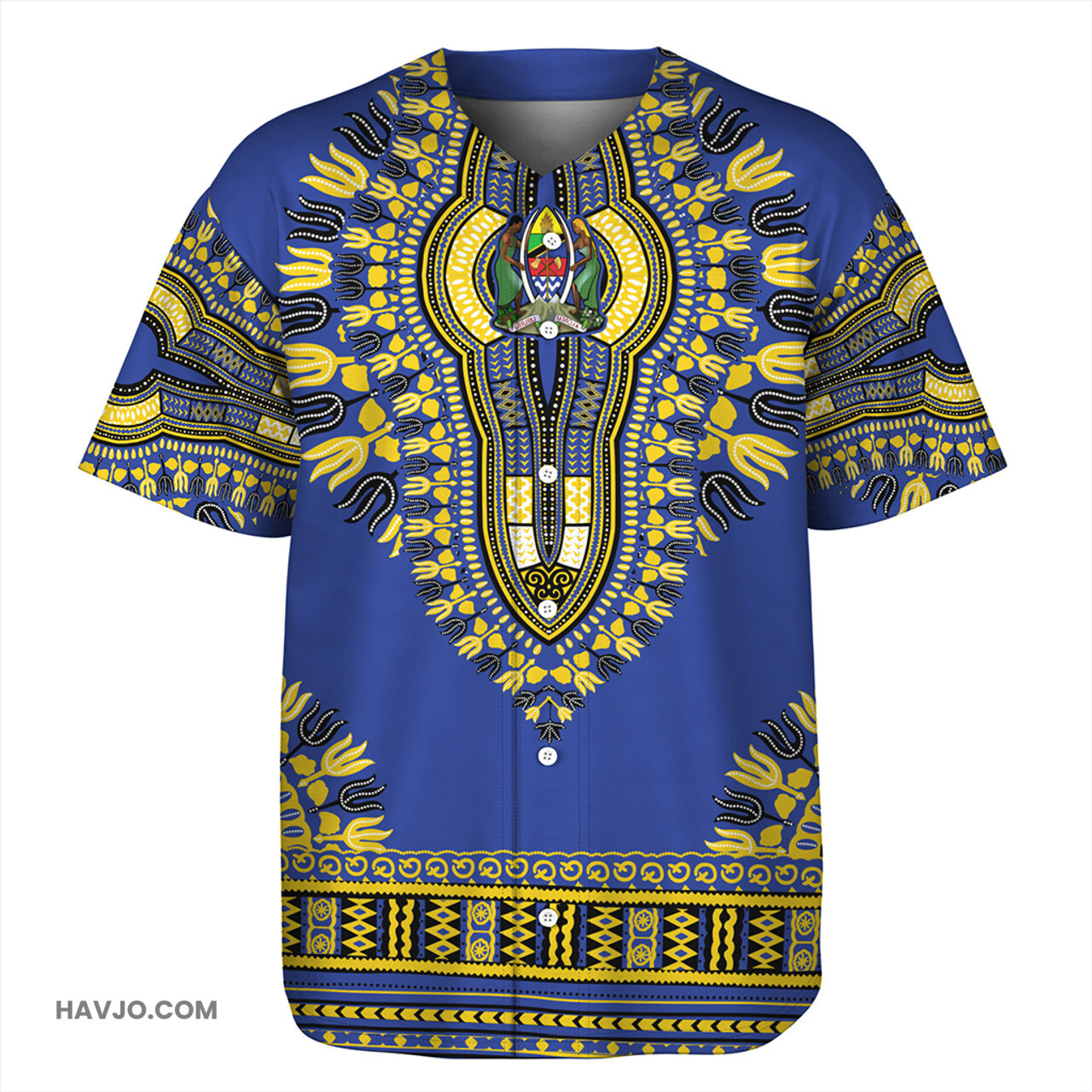 Tanzania Dashiki Baseball Jersey