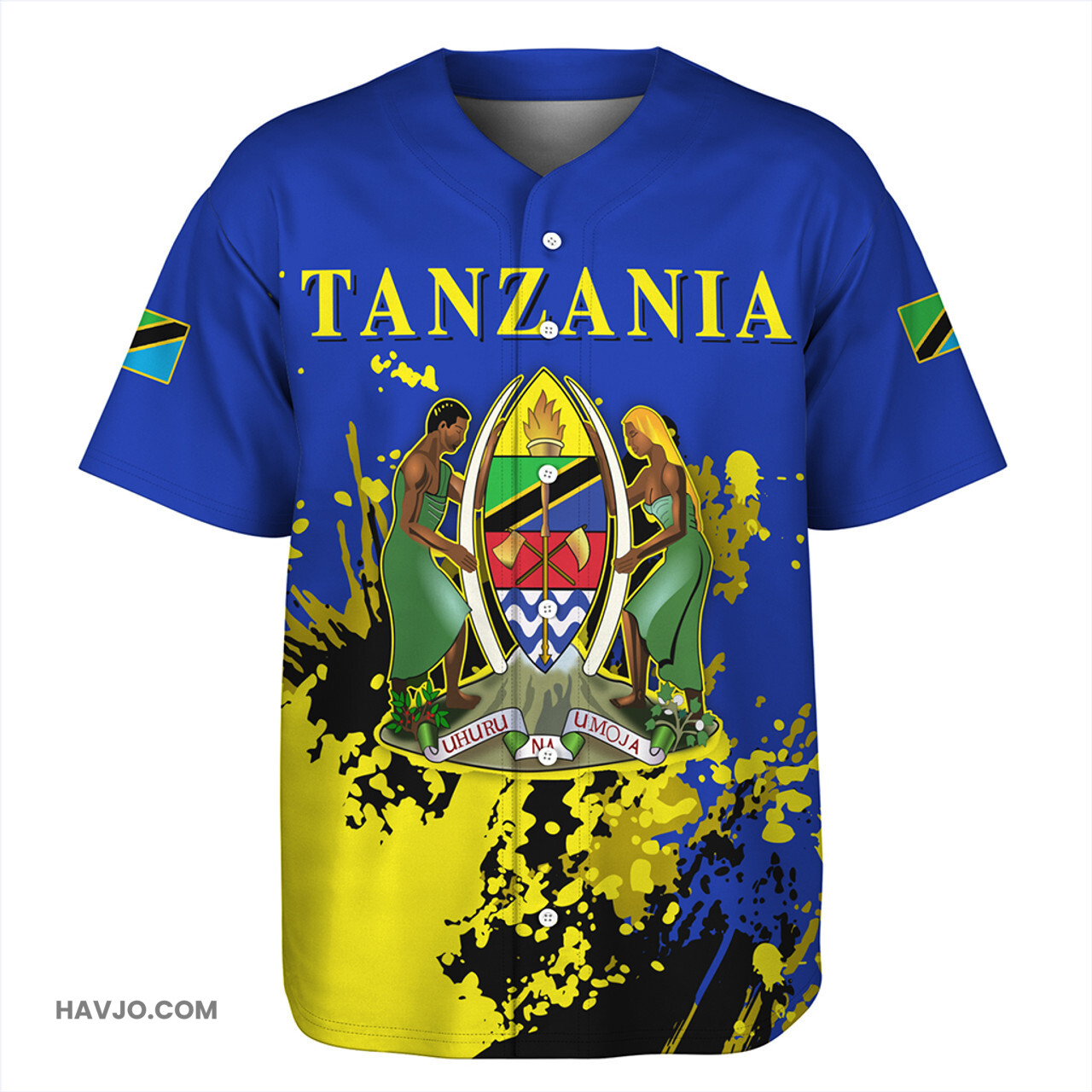 Tanzania Spanit Style Baseball Jersey