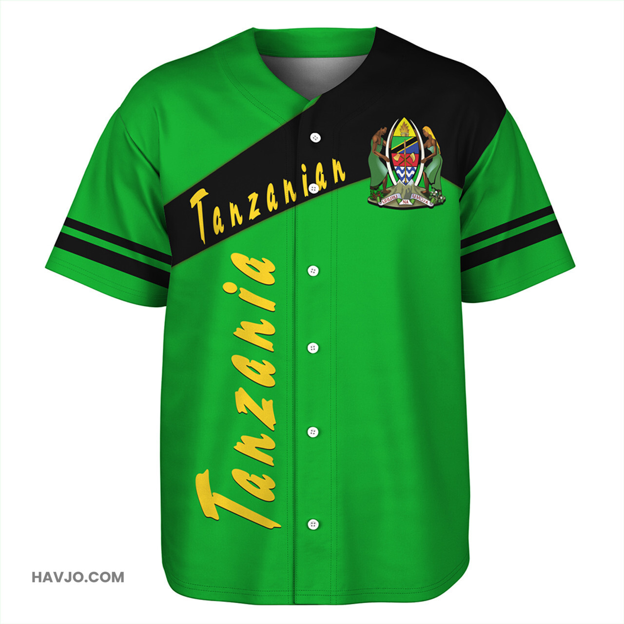 Tanzania Sport Style Baseball Jersey