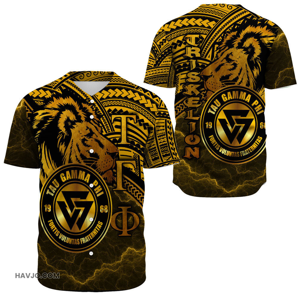 Tau Gamma Phi Triskelions Baseball Jersey