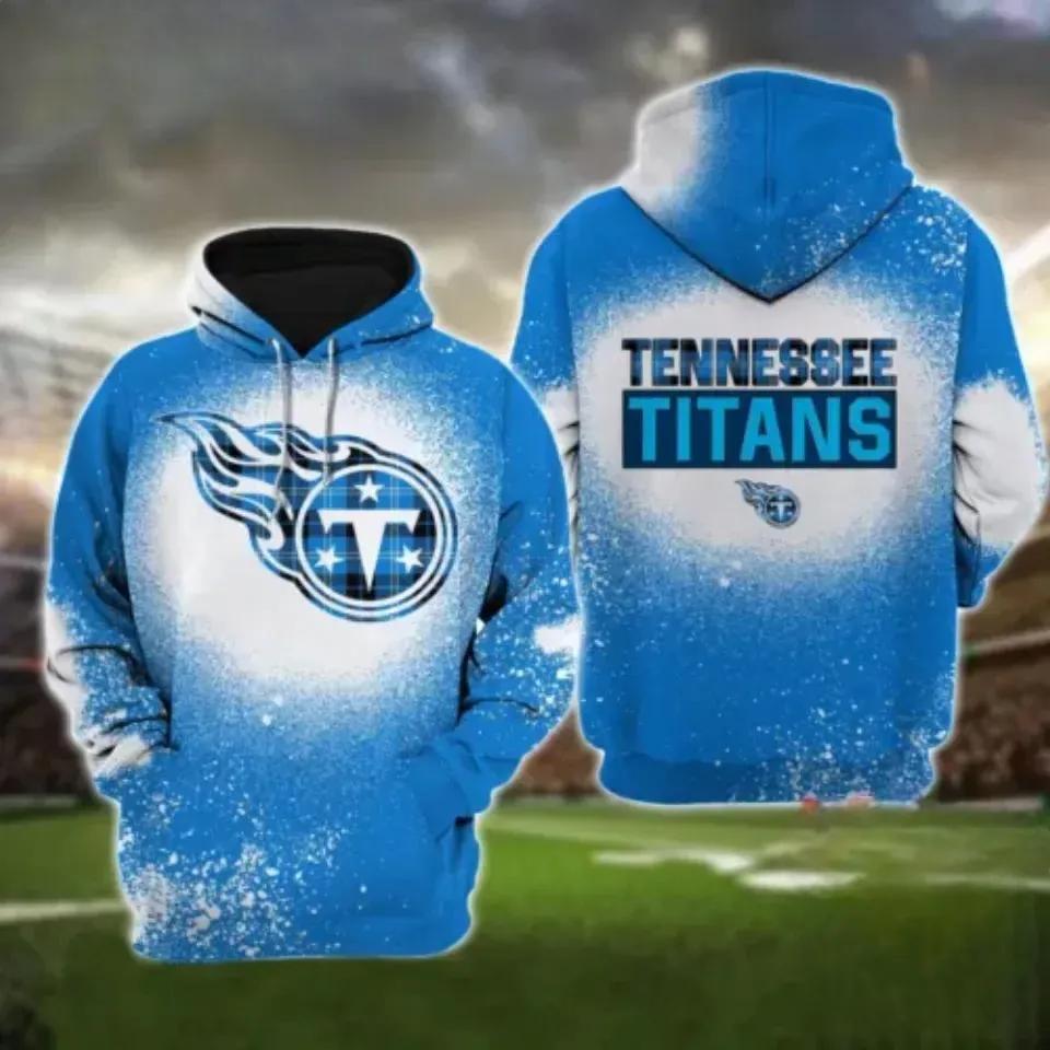 Tennessee Team Titanss 3D BlueNFL 3D All Over Print Hoodie