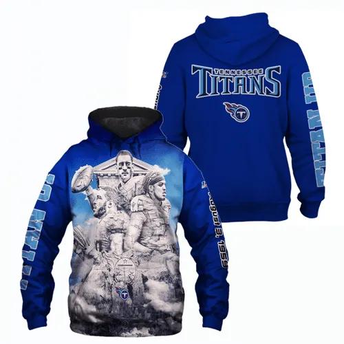 Tennessee Titans August 3 1959 NFL 3D All Over Print Hoodie