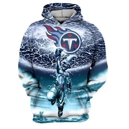 Tennessee Titans Buu Dragon Ball Z NFL 3D All Over Print Hoodie