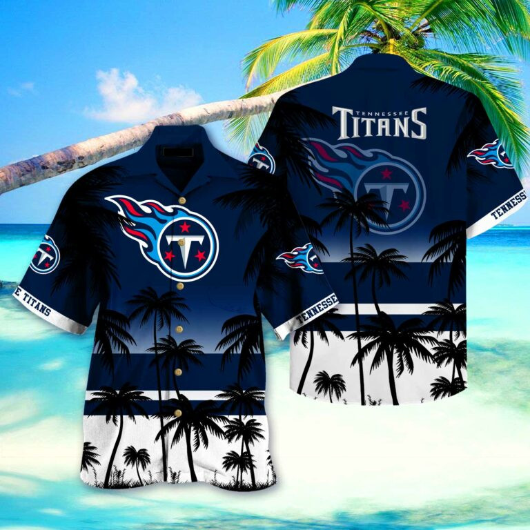 Tennessee Titans Coconut Beach Hawaiian Shirt Tropical Aloha Button Up