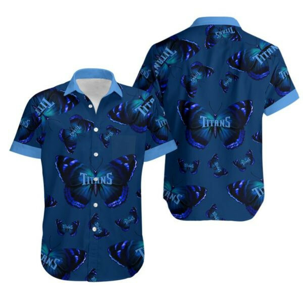 Tennessee Titans Football Hawaiian Shirt Tropical Aloha Button Up