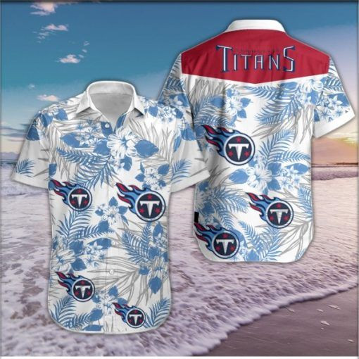 Tennessee Titans Hawaiian Shirt Tropical Aloha Button Up