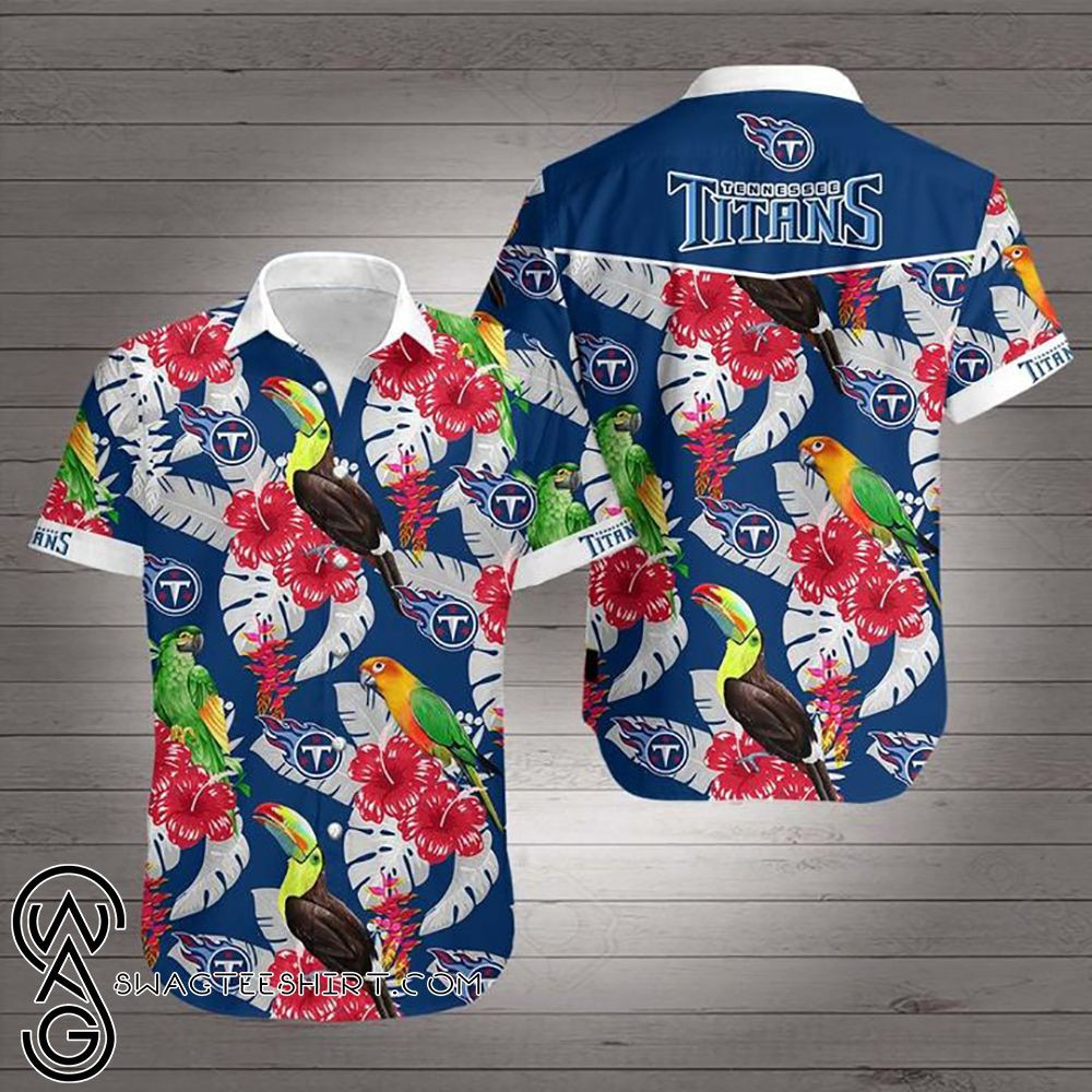 Tennessee Titans Hawaiian Shirt Tropical Aloha Button Up