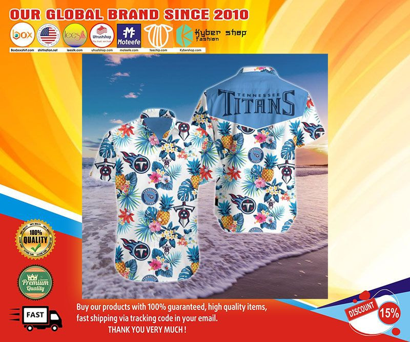 Tennessee Titans Hawaiian Shirt Tropical Aloha Button Up