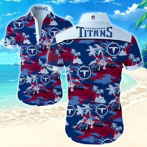 Tennessee Titans Hawaiian Shirt Tropical Aloha Button Up