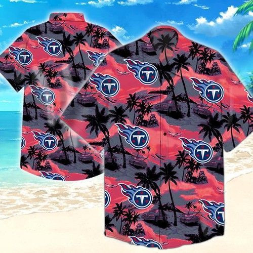 Tennessee Titans Hawaiian Shirt Tropical Aloha Button Up