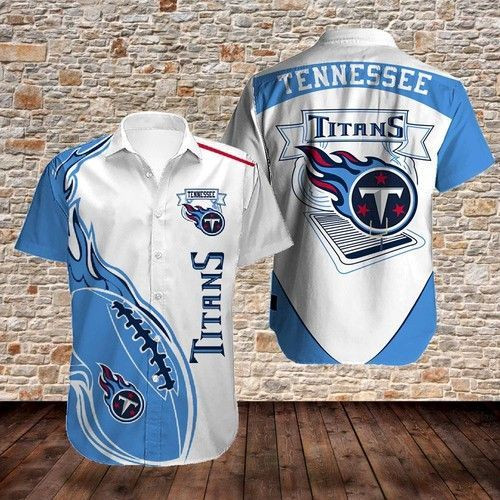 Tennessee Titans Hawaiian Shirt Tropical Aloha Button Up