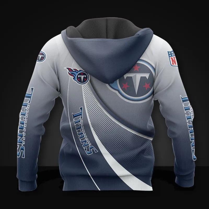 Alternative view of Tennessee Titans NFL 3D All Over Print Hoodie