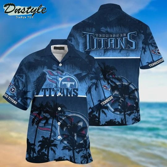 Tennessee Titans Summer Hawaiian Shirt Tropical Aloha Button Up