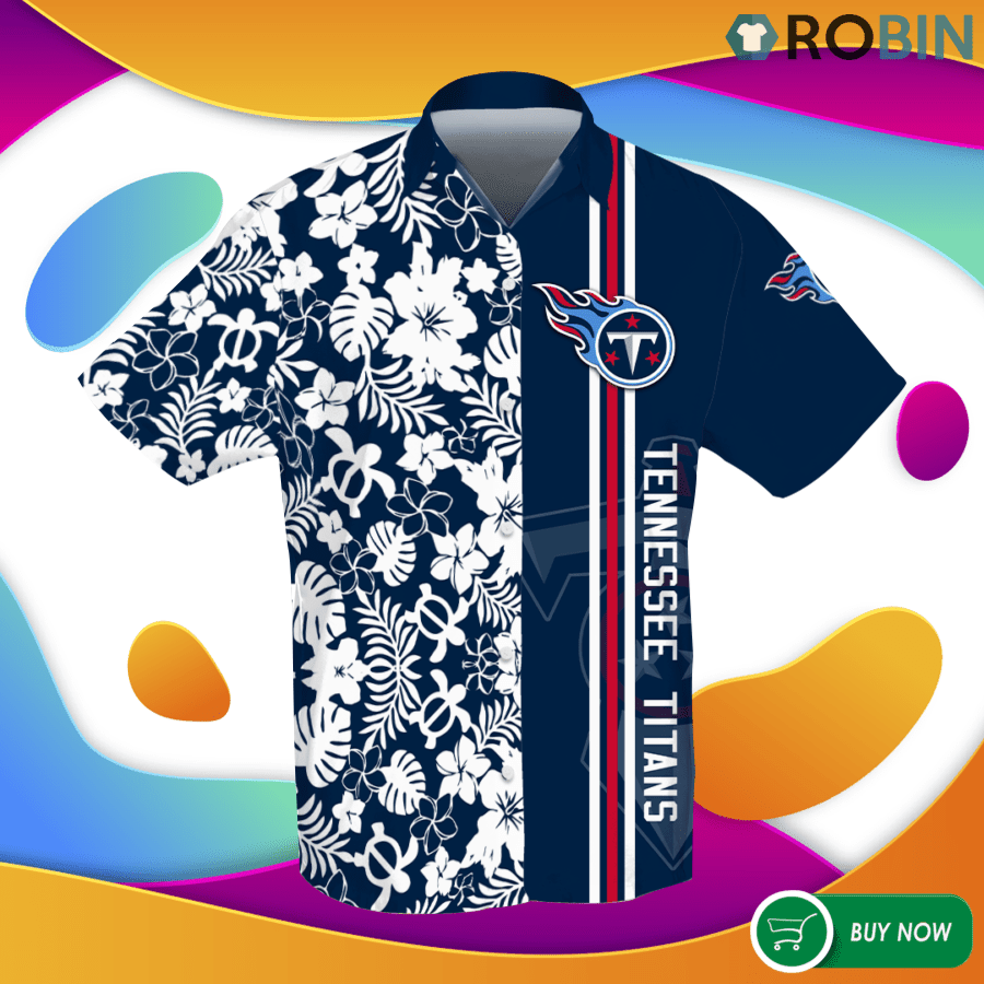 Tennessee Titans Up Hawaiian Shirt Tropical Aloha Button Up