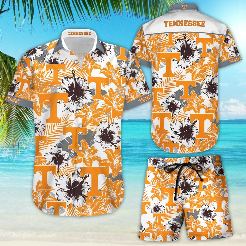Tennessee Volunteers Hawaiian Shirt Tropical Aloha Button Up