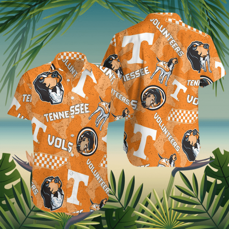 Tennessee Volunteers Hawaiian Shirt Tropical Aloha Button Up