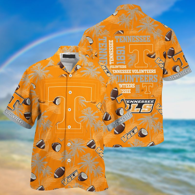 Tennessee Volunteers Ncaa Hawaiian Shirt Tropical Aloha Button Up