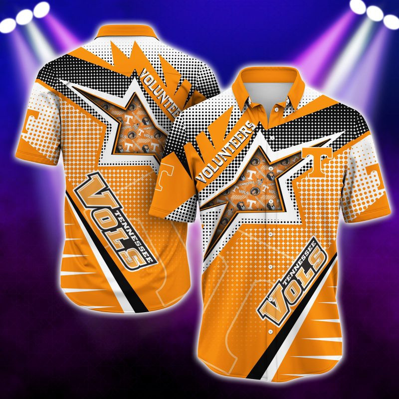 Tennessee Volunteers Ncaa Hawaiian Shirt Tropical Aloha Button Up