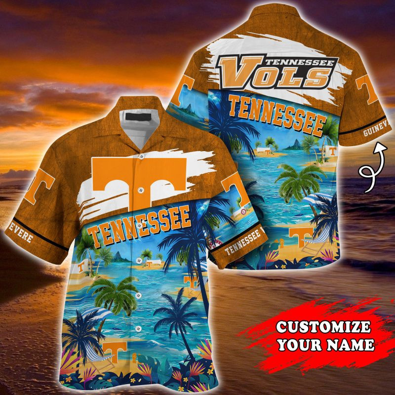 Tennessee Volunteers Ncaa Personalized Summer Hawaiian Shirt Tropical Aloha Button Up