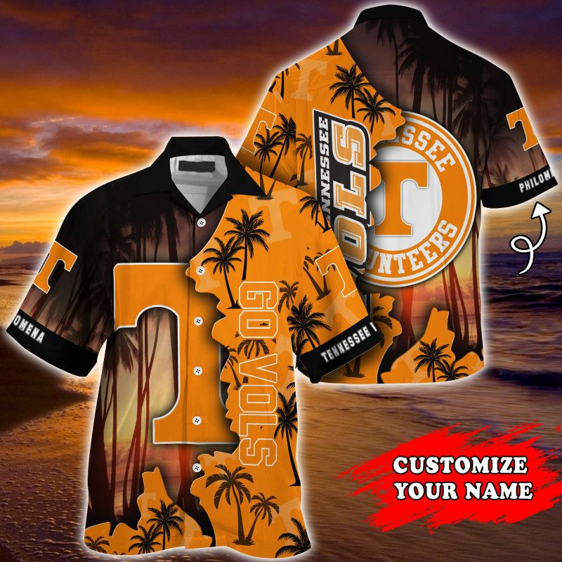 Tennessee Volunteers Ncaa Personalized Summer Hawaiian Shirt Tropical Aloha Button Up