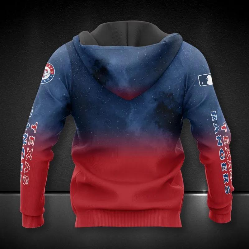 Alternative view of Texas Rangers All Over Print MLB MLB All Over Print Hoodie