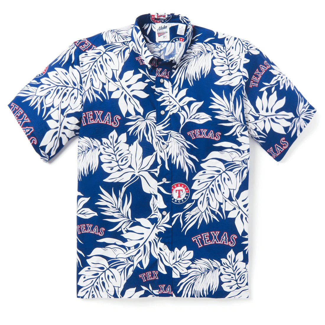 Texas Rangers Aloha Mlb Hawaiian Shirt Tropical Aloha Button Up