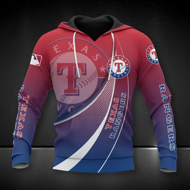 Texas Rangers MLB 3D MLB All Over Print Hoodie