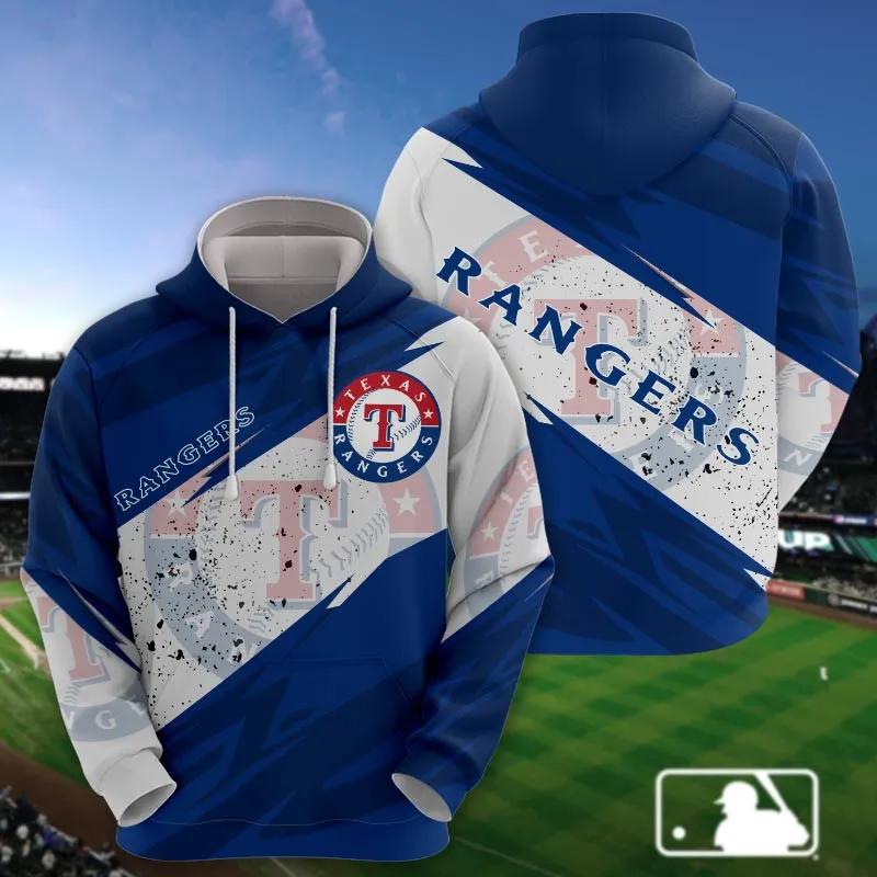 Texas Rangers MLB All Over Print Hoodie