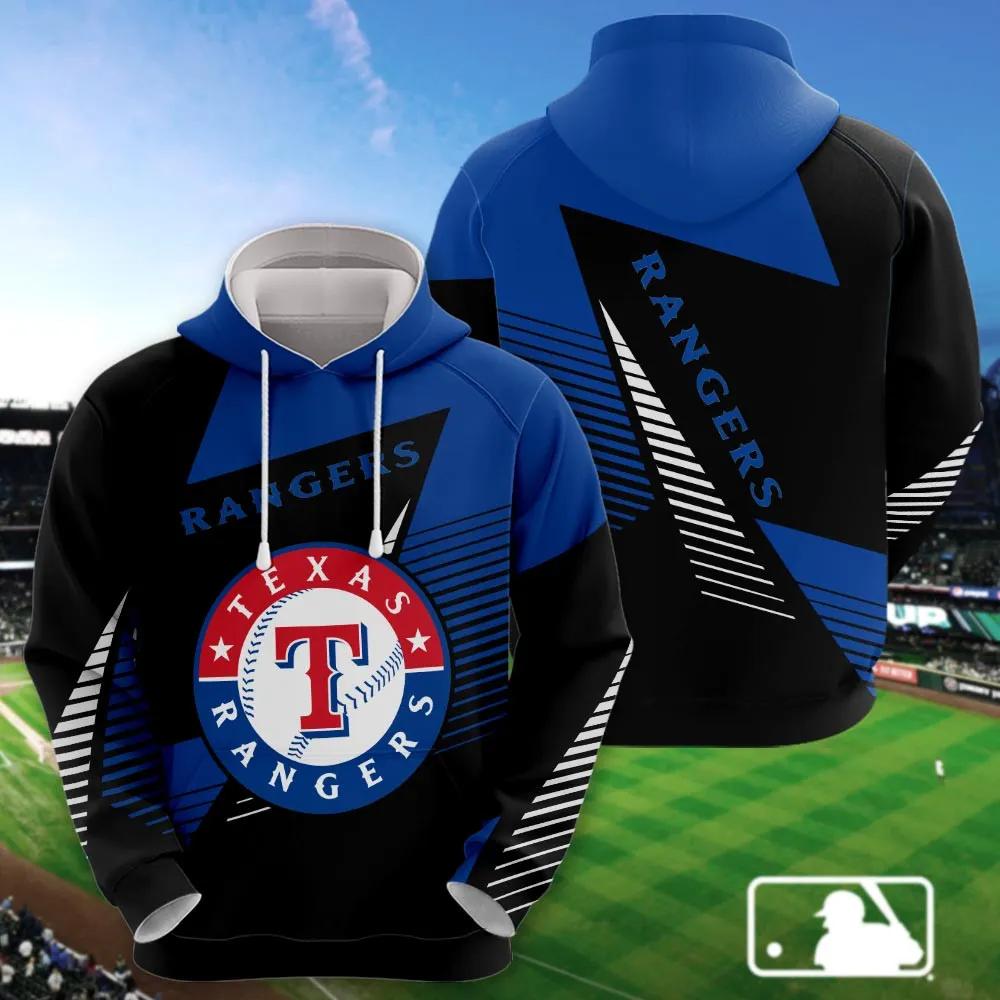 Texas Rangers Printed MLB All Over Print Hoodie
