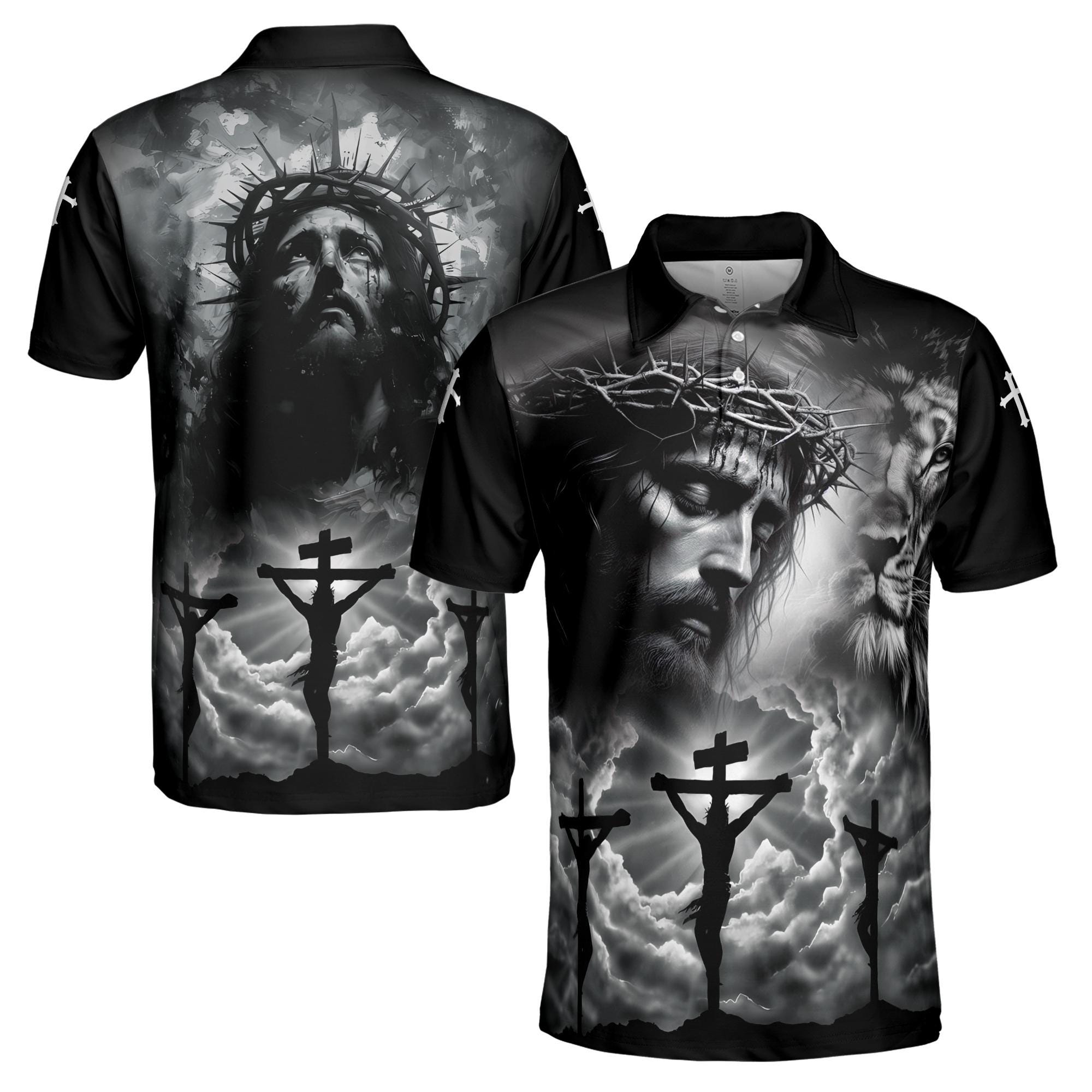 The Atonement of Jesus Christ Good Friday Men's Polo Shirt