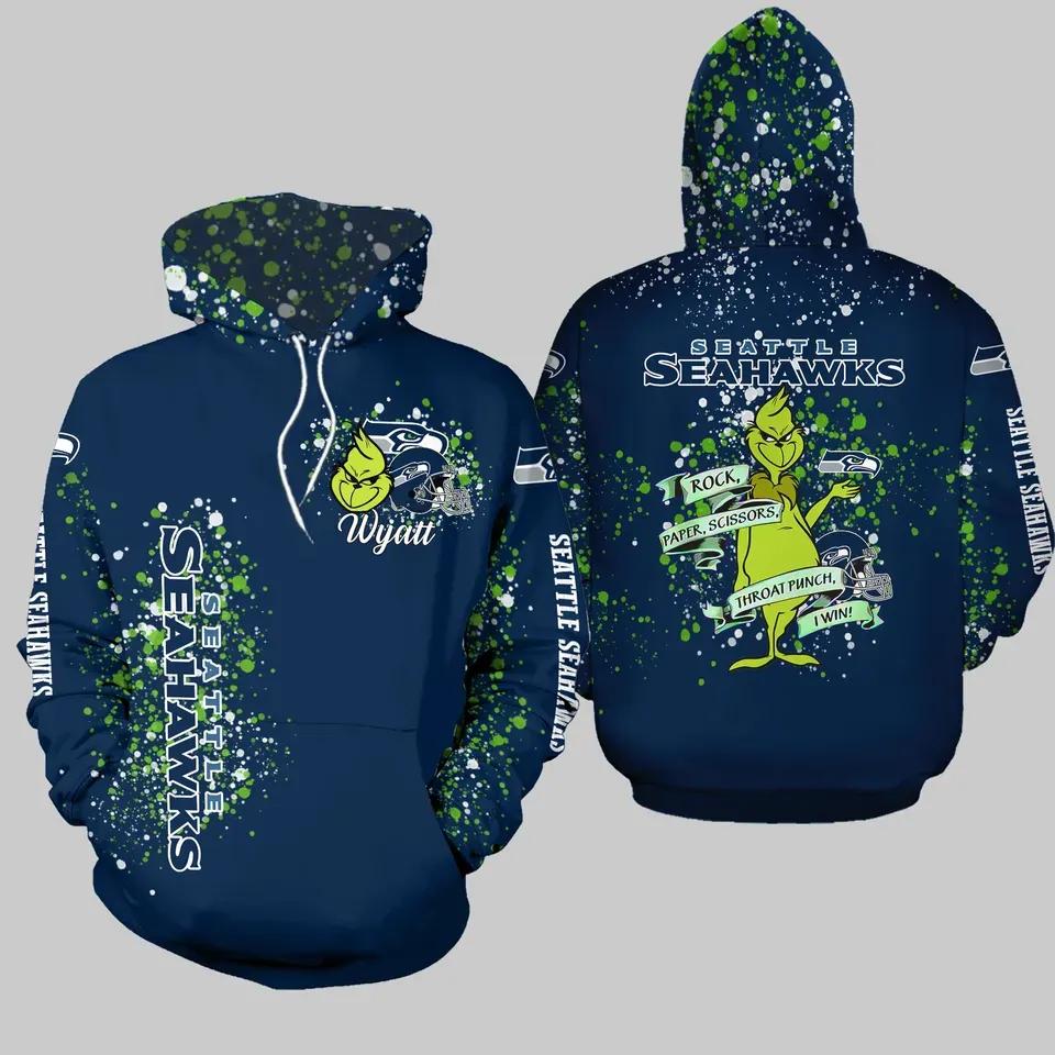 The funny Character Seattle Seahawks NFL 3D All Over Print Hoodie