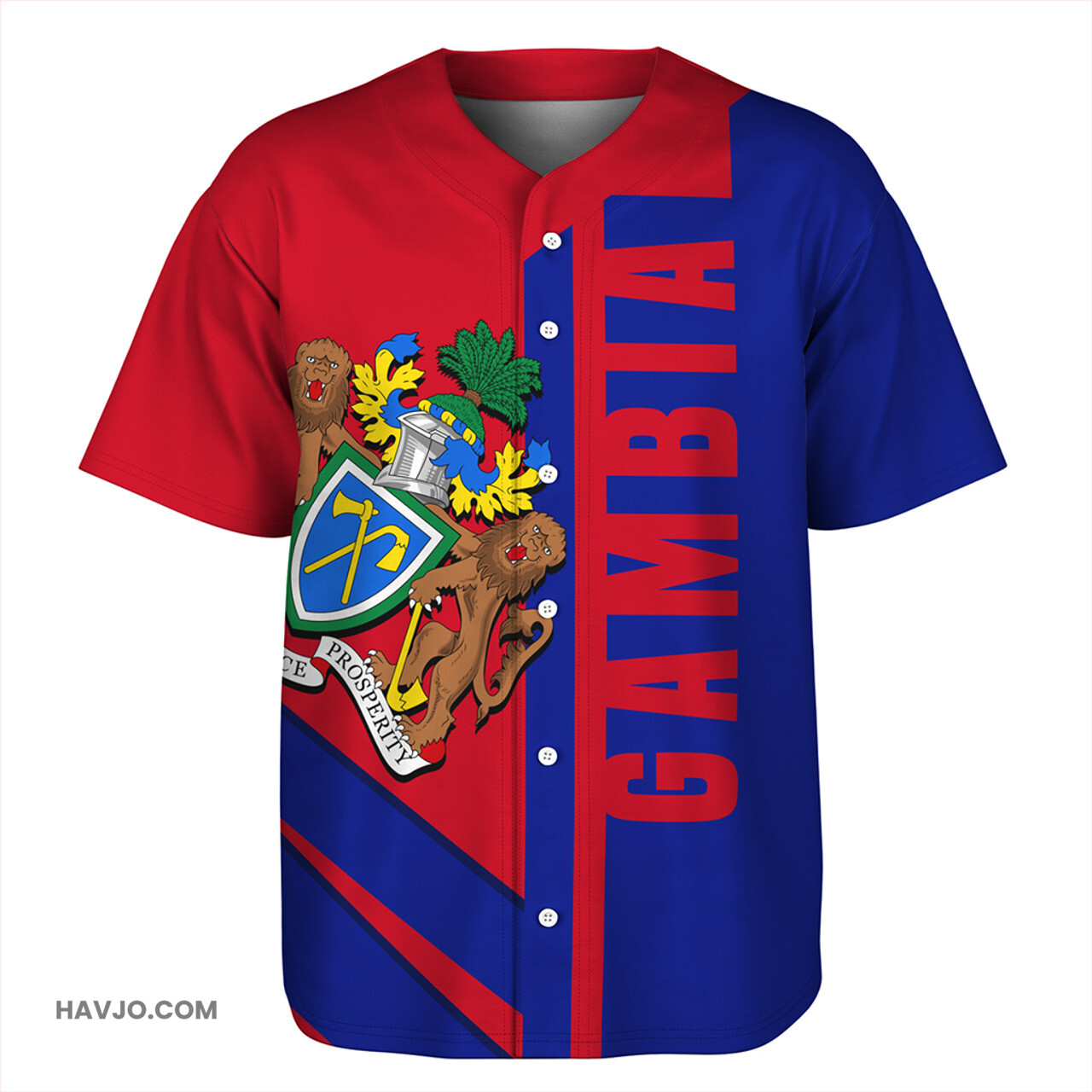 The Gambia Casual Style Baseball Jersey