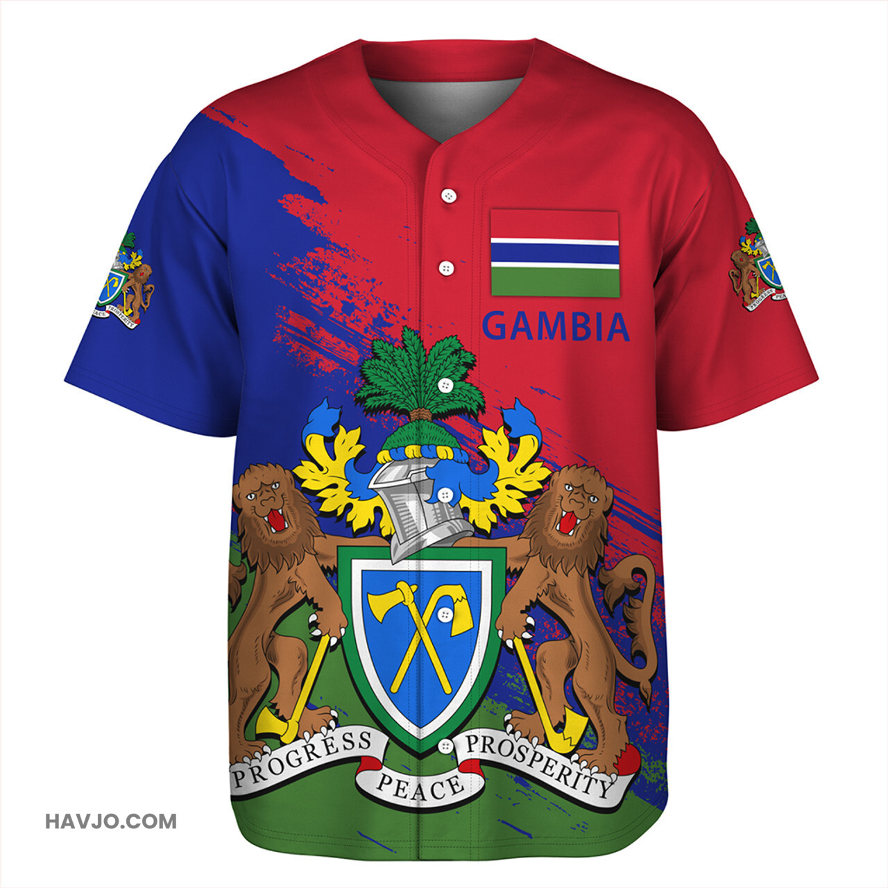 The Gambia Special Style Baseball Jersey
