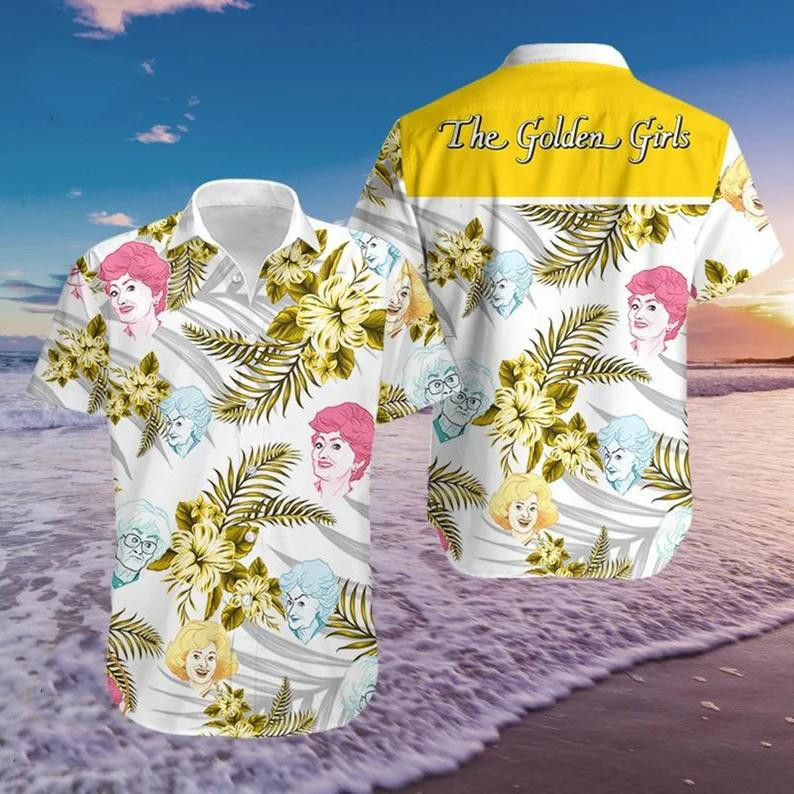 The Golden Girls Tv Series Hawaiian Shirt Tropical Aloha Button Up