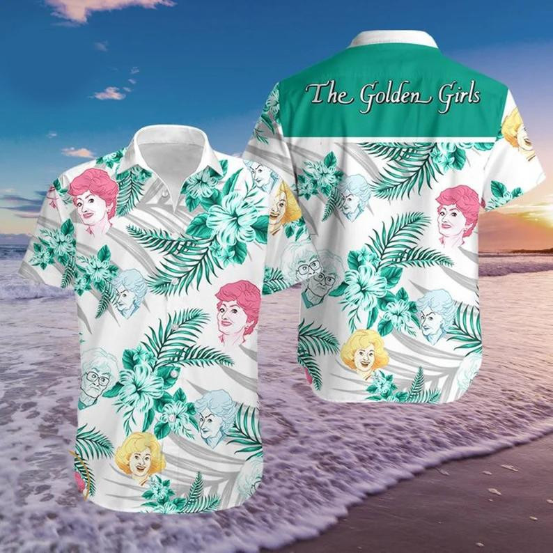 The Golden Girls Tv Series Hawaiian Shirt Tropical Aloha Button Up