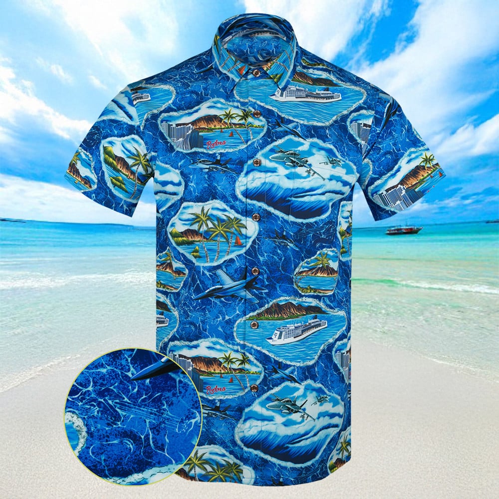 The Goose Hawaiian Shirt Mens Short Sleeve Button Down Summer Shirts Gifts